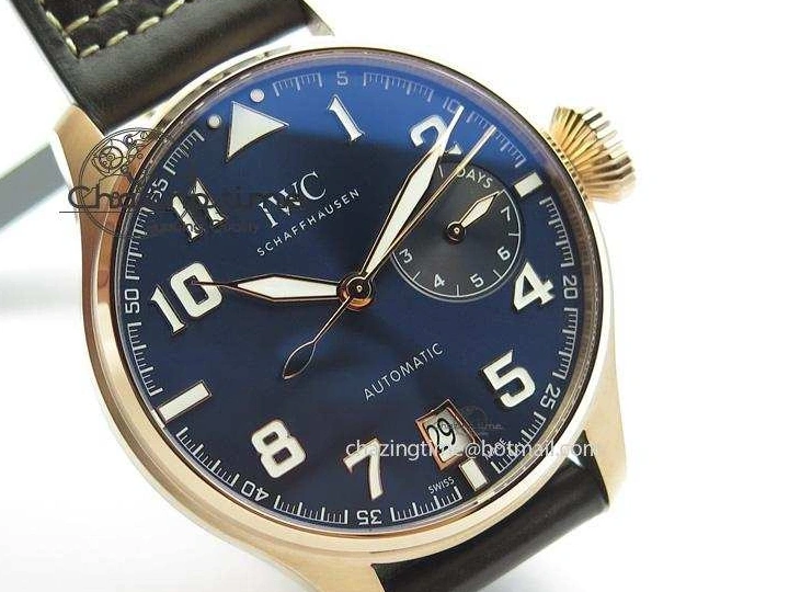 MIROTIME 1223 Big Pilot IW500909 RG ZF 1:1 Best Edition Le Petit Prince On Brown Leather Strap A Breathable 7293